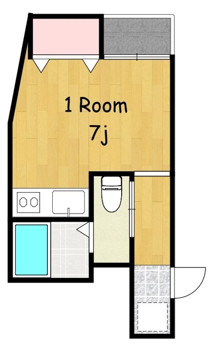 鹿児島県鹿児島市高麗町の賃貸マンション401の間取り