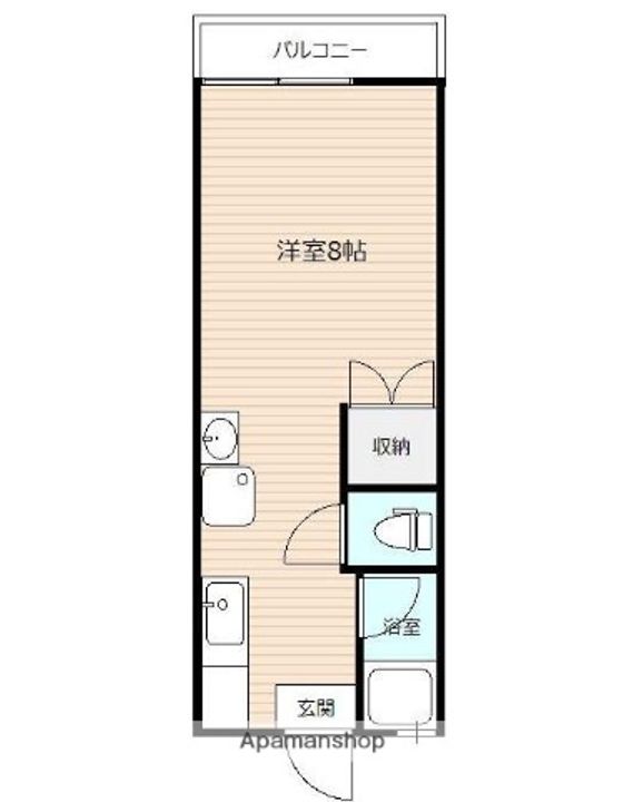鹿児島県鹿児島市鴨池2丁目の賃貸マンションの間取り
