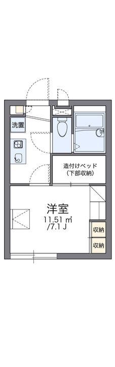 レオパレスビューハイツ101の間取り
