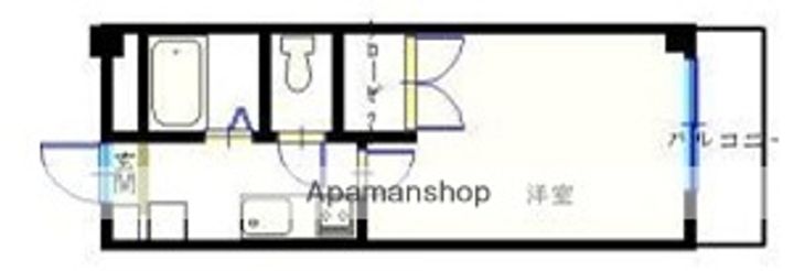 鹿児島県鹿児島市清水町の賃貸マンション505の間取り