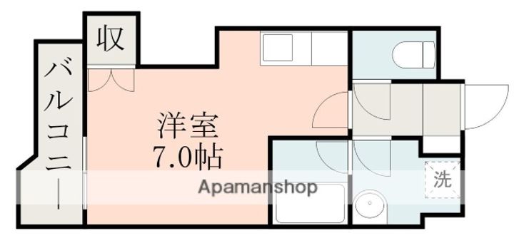 鹿児島県鹿児島市荒田2丁目の賃貸マンションの間取り