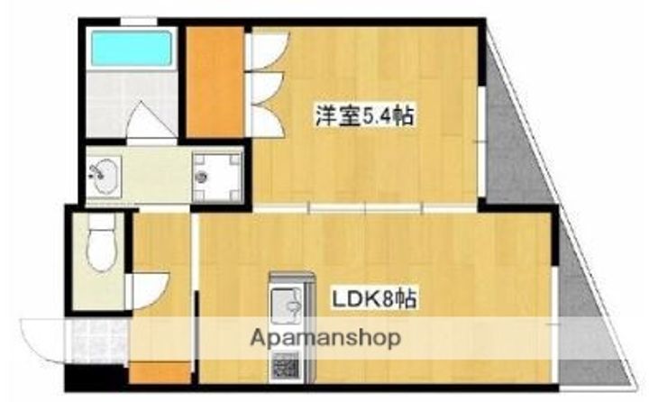 鹿児島県鹿児島市紫原2丁目の賃貸マンションの間取り