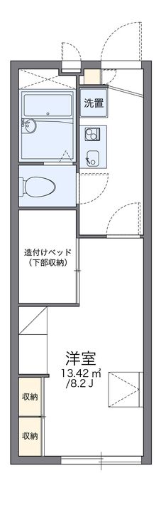 レオパレス和光106の間取り