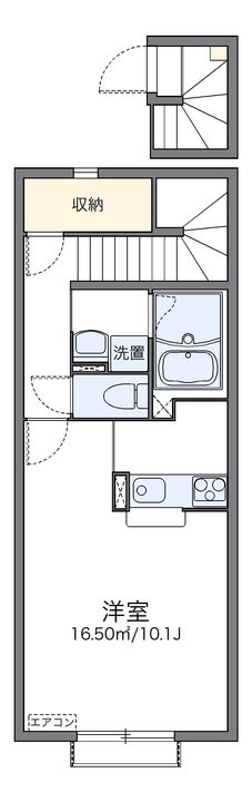 レオネクストBLUE ROSE206の間取り