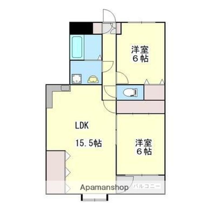 サンステージB棟202の間取り