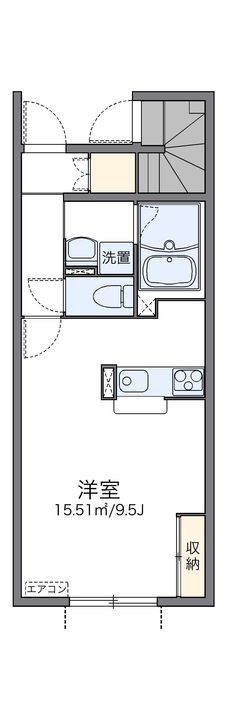 レオネクストBLUE ROSE106の間取り