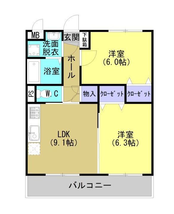 ETOILE(エトワール)101の間取り
