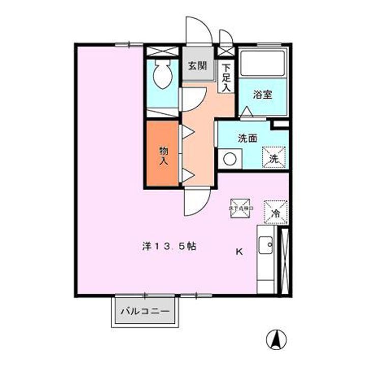 サニーブレイスYOMO A棟の間取り