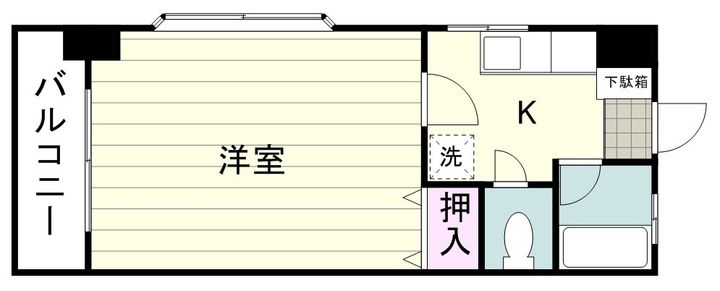 トレーン・ベル郡元0403の間取り