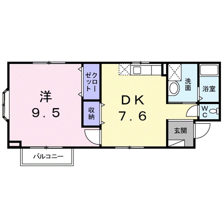 クローバーズヒル田上台の間取り