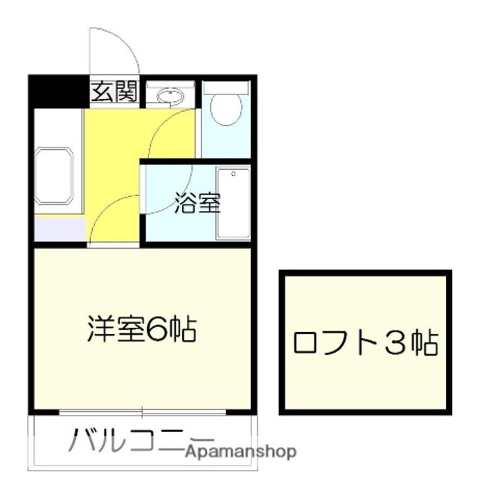 UEハウス六番館503の間取り