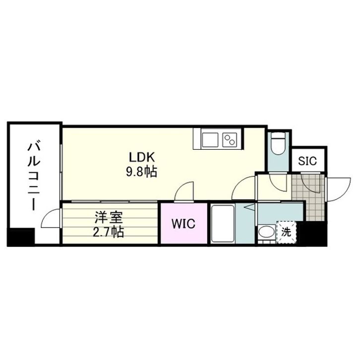 SーRESIDENCE 小川町1406の間取り
