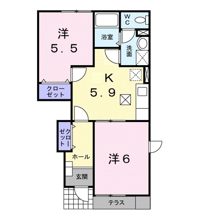 リバーロードYⅠの間取り