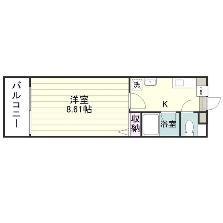 アーバン上荒田0213の間取り