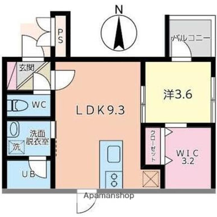 メゾン・ポラーノ102の間取り