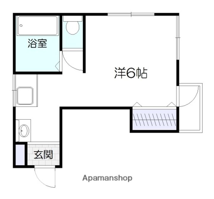 スプリングハイツ中洲303の間取り