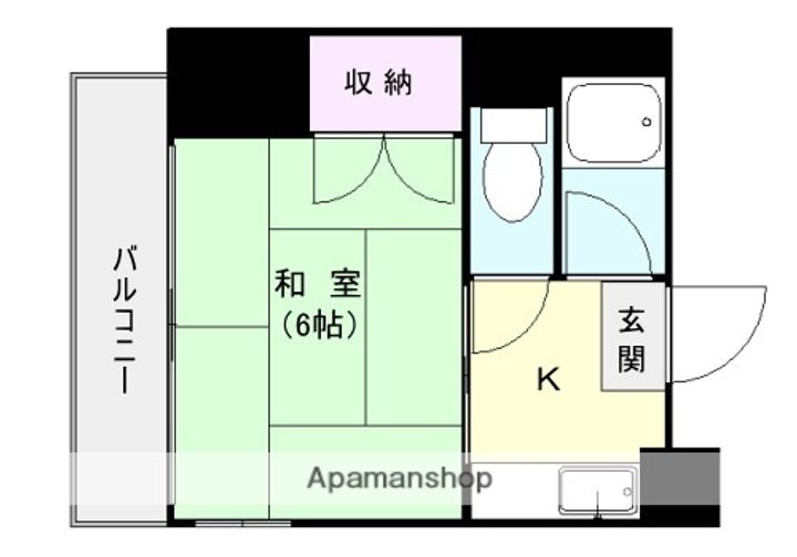 中島マンション304の間取り