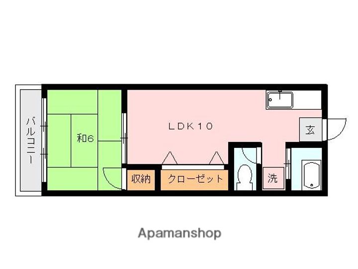 上荒田福永ビル405の間取り