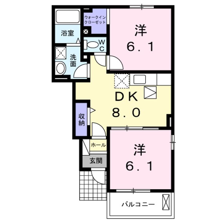 スプリング W 愛の間取り