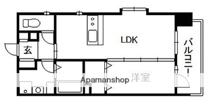 メゾン・ド・ソレイユ西千石1205の間取り