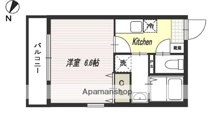 レイク・ルィーズ唐湊301の間取り