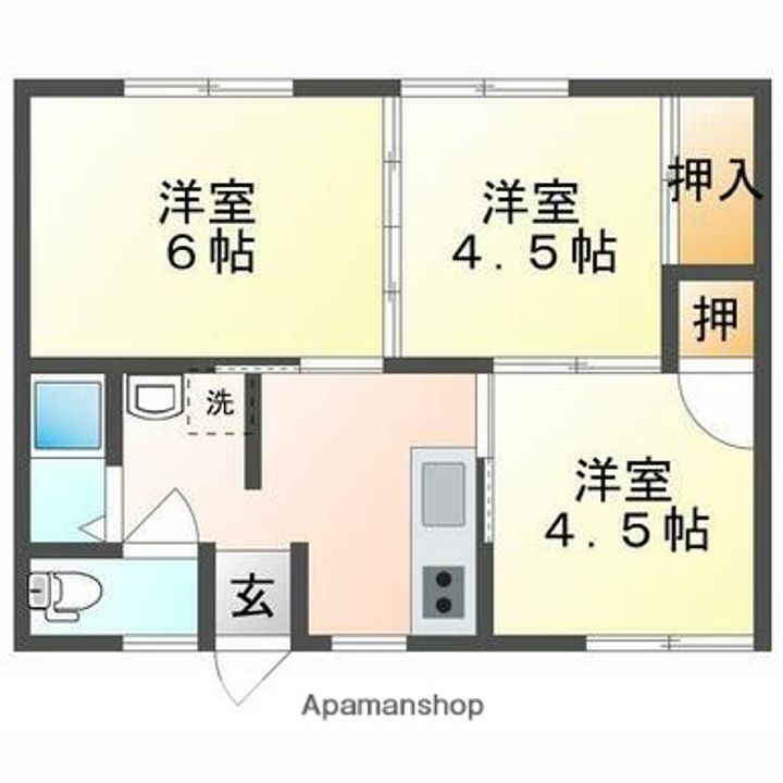 木下ハイツの間取り