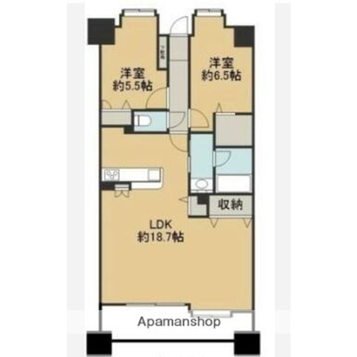 日商岩井レジオン平之町の間取り