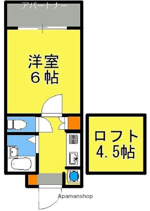 アップルハウス伊敷104の間取り