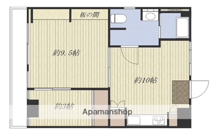 納屋第一ビル503の間取り