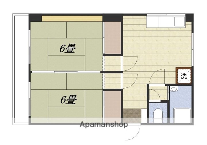 第二天神ビル405の間取り