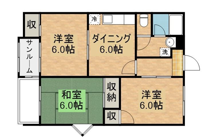 サンリブレ寿の間取り