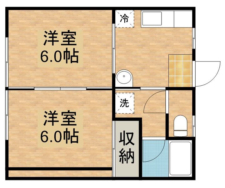 かりんハイツの間取り