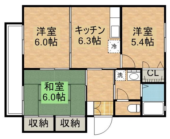 シャーメゾン・Kの間取り
