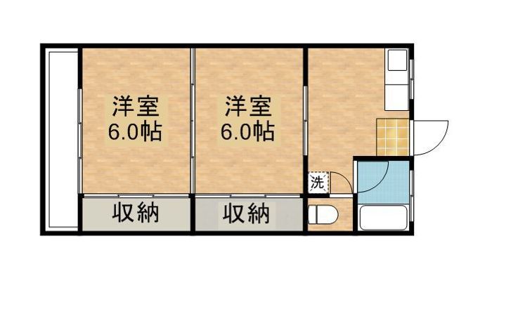 山崎マンションの間取り