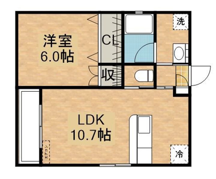 ロイヤルハイツ川西の間取り