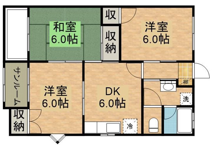 サンライズマンション寿の間取り