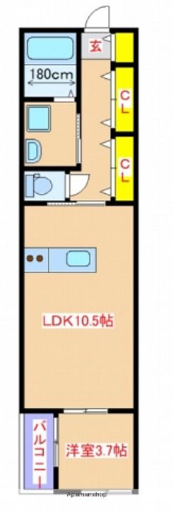 鹿児島県霧島市国分向花町の賃貸アパートの間取り