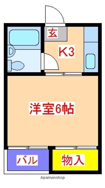 鹿児島県姶良市脇元の賃貸アパートの間取り