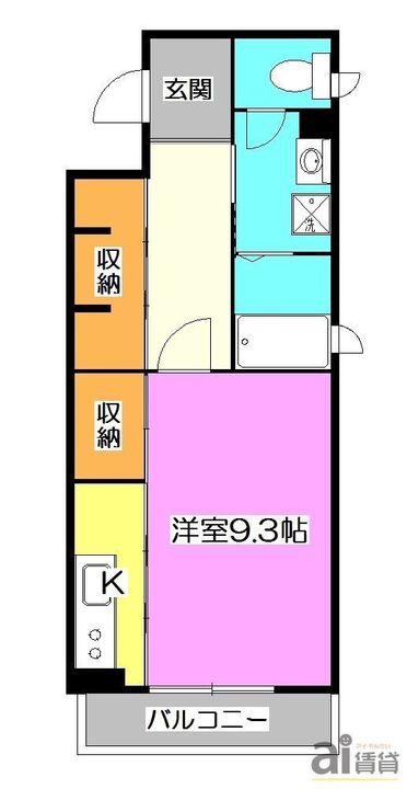 埼玉県新座市野火止5(マンション)の賃貸物件の間取り