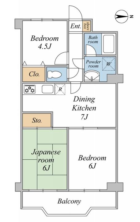 カルム元住吉の間取り