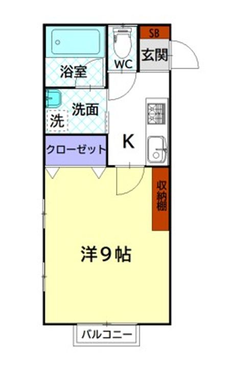 apartment Be:1の間取り