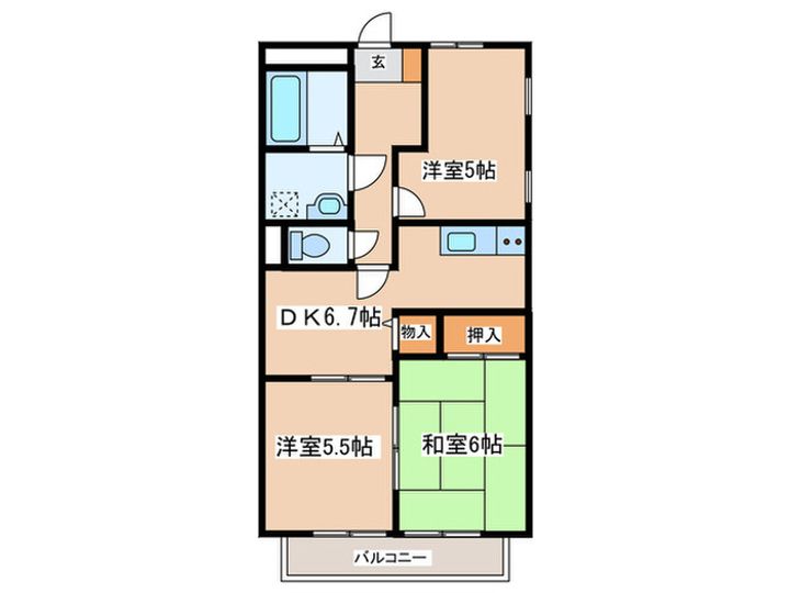 ビラージュAの間取り