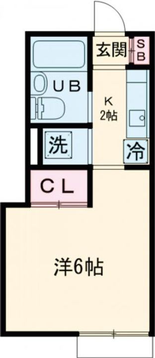 フラットK柿の木坂の間取り