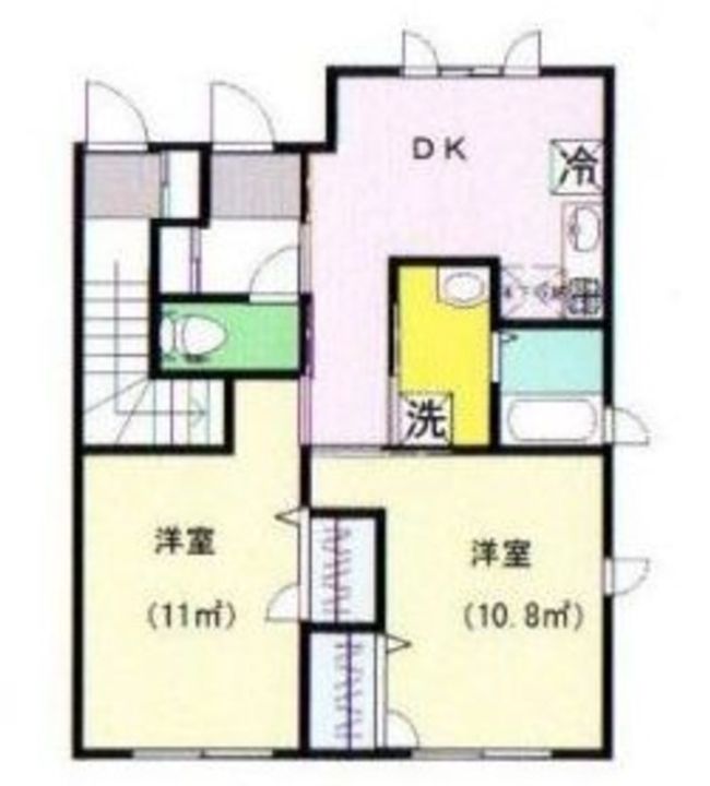 メルベーユF棟の間取り