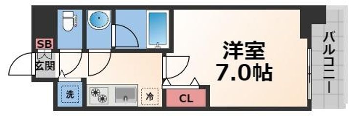ソルテラス OSAKA EAST GATEの間取り