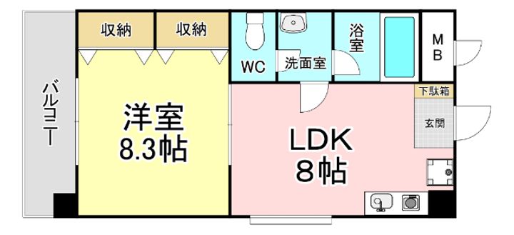 クレフォート東門司の間取り