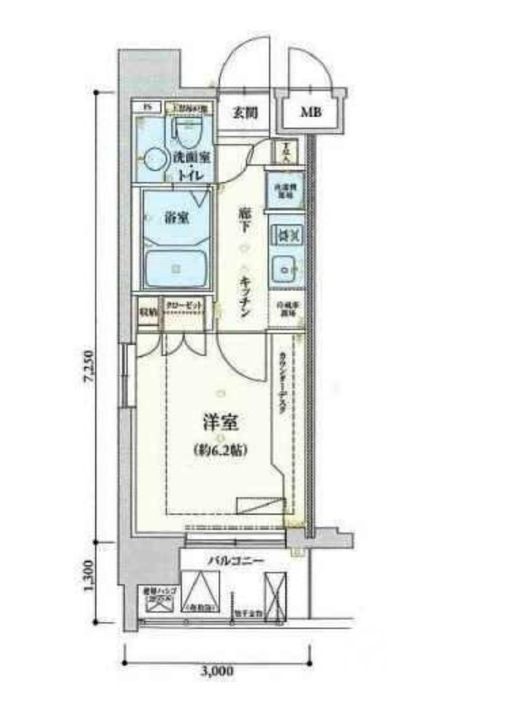 神奈川県横浜市南区通町2(マンション)の賃貸物件の間取り