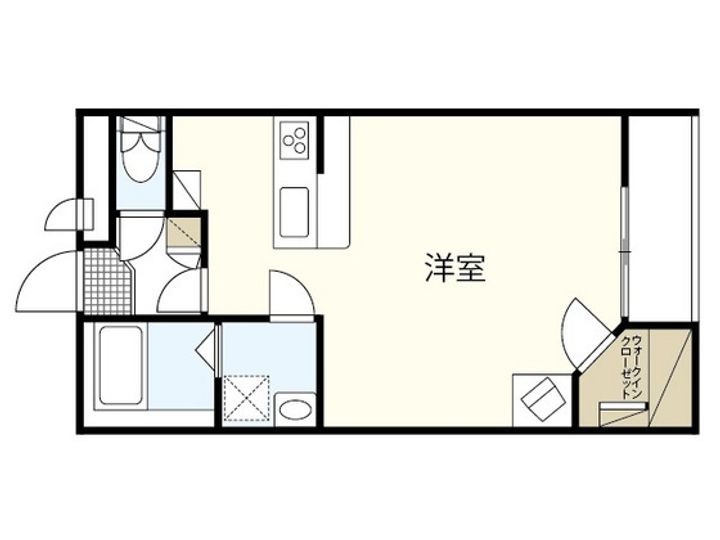 レオパレスひいらぎVの間取り
