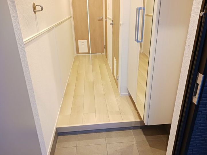 茨城県水戸市笠原町(アパート)の賃貸物件の玄関