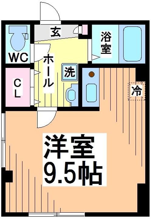 東京都渋谷区笹塚3(マンション)の賃貸物件の間取り
